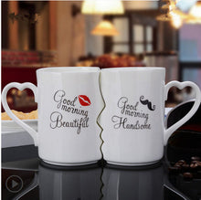 Load image into Gallery viewer, Nordic style Creative Coffee Cup 2 Pieces / Set Couple Cup Ceramic Kiss Cup Valentine&#39;s Day Wedding Birthday Gift Trend Fashion