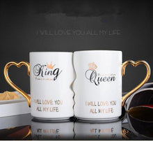Load image into Gallery viewer, Nordic style Creative Coffee Cup 2 Pieces / Set Couple Cup Ceramic Kiss Cup Valentine&#39;s Day Wedding Birthday Gift Trend Fashion