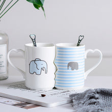 Load image into Gallery viewer, Nordic style Creative Coffee Cup 2 Pieces / Set Couple Cup Ceramic Kiss Cup Valentine&#39;s Day Wedding Birthday Gift Trend Fashion