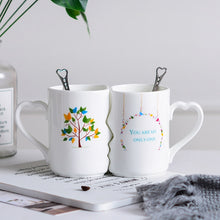 Load image into Gallery viewer, Nordic style Creative Coffee Cup 2 Pieces / Set Couple Cup Ceramic Kiss Cup Valentine&#39;s Day Wedding Birthday Gift Trend Fashion