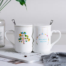 Load image into Gallery viewer, Nordic style Creative Coffee Cup 2 Pieces / Set Couple Cup Ceramic Kiss Cup Valentine&#39;s Day Wedding Birthday Gift Trend Fashion