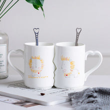 Load image into Gallery viewer, Nordic style Creative Coffee Cup 2 Pieces / Set Couple Cup Ceramic Kiss Cup Valentine&#39;s Day Wedding Birthday Gift Trend Fashion