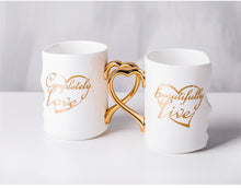 Load image into Gallery viewer, Nordic style Creative Coffee Cup 2 Pieces / Set Couple Cup Ceramic Kiss Cup Valentine&#39;s Day Wedding Birthday Gift Trend Fashion