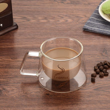 Load image into Gallery viewer, Double Wall Mug Office Mugs With The Handle Transparent Drinkware Coffee Cups Tea Set Mugs Beer Drink Office Cup Simple style