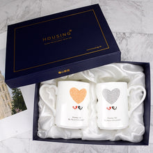 Load image into Gallery viewer, Couple cups a pair of creative trends Korean mugs personality water cups ceramic cups get married and give gifts for birthdays