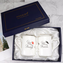 Load image into Gallery viewer, Couple cups a pair of creative trends Korean mugs personality water cups ceramic cups get married and give gifts for birthdays