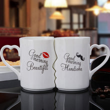 Load image into Gallery viewer, Couple cups a pair of creative trends Korean mugs personality water cups ceramic cups get married and give gifts for birthdays