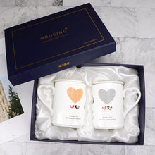 Load image into Gallery viewer, Couple cups a pair of creative trends Korean mugs personality water cups ceramic cups get married and give gifts for birthdays