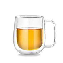 Load image into Gallery viewer, Double Wall Mug Office Mugs With The Handle Transparent Drinkware Coffee Cups Tea Set Mugs Beer Drink Office Cup Simple style