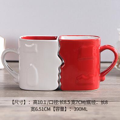 A couple of lovers mugs mug couples cup coffee cups creative Valentine's Day gift ceramic cups