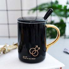 Load image into Gallery viewer, High quality ceramic cup 400ml creative drawing Phnom Penh office coffee milk mug couple daily drinking cup Good gift