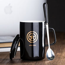 Load image into Gallery viewer, OUSSIRRO Creative Avengers Justice League  Ceramic Mug With Lid With Spoon Superman Spiderman Batman High Quality  Cup Nice Gift