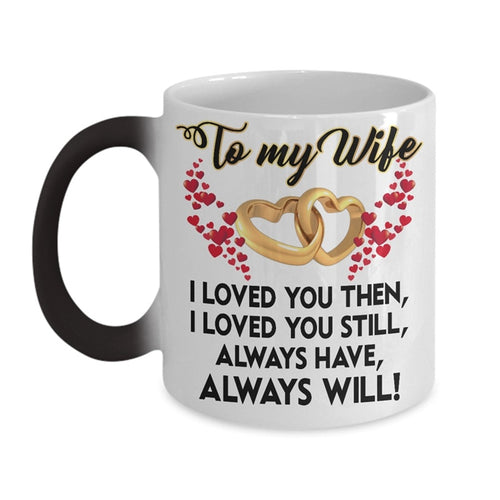 Couple Mug Ceramic Coffee Cup For Wife Husband Wedding Anniversary Gift 350ml Creative Magic Color Changing Mug