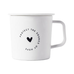 250ml Black White Mugs Cup Tea Milk Coffee Cups With Handgrip lid Home Office School Water Bottle Cup Easy To Carry 1piece